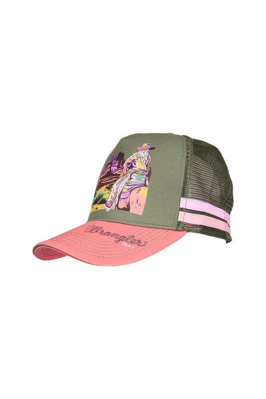 Wrangler Willa High Profile Trucker Cap - X6S2942CAP