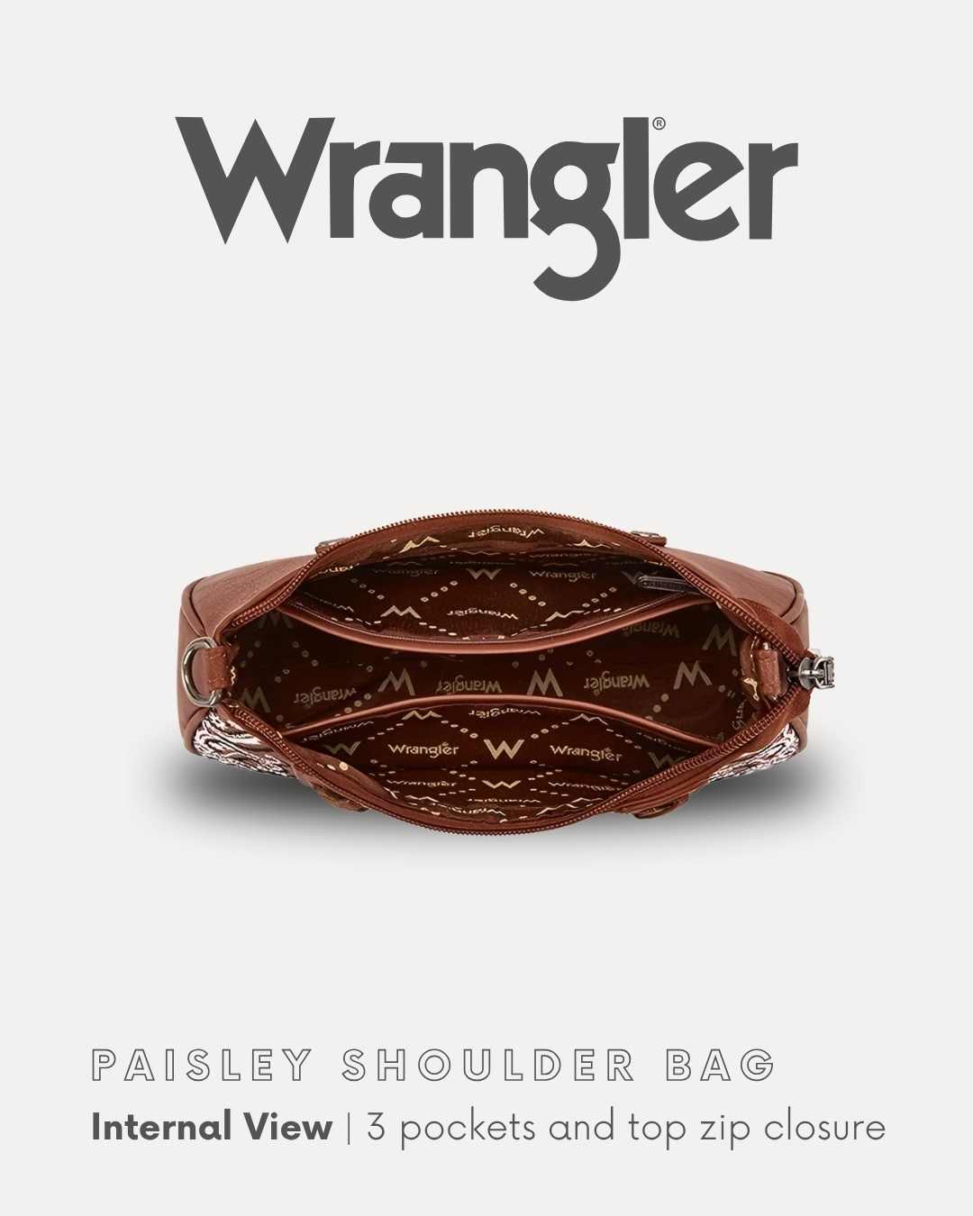 Wrangler Ladies Paisley Shoulder Bag - X6S4925BAG