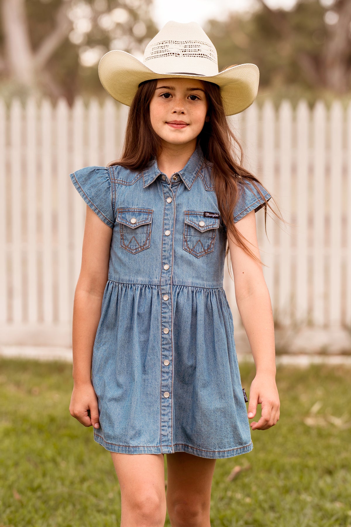 Wrangler Girls Poppy S/S Denim Dress - X6S5401597