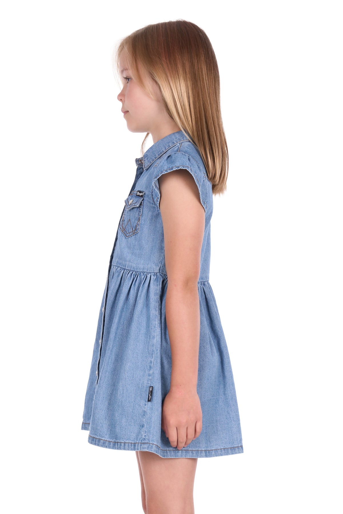 Wrangler Girls Poppy S/S Denim Dress - X6S5401597