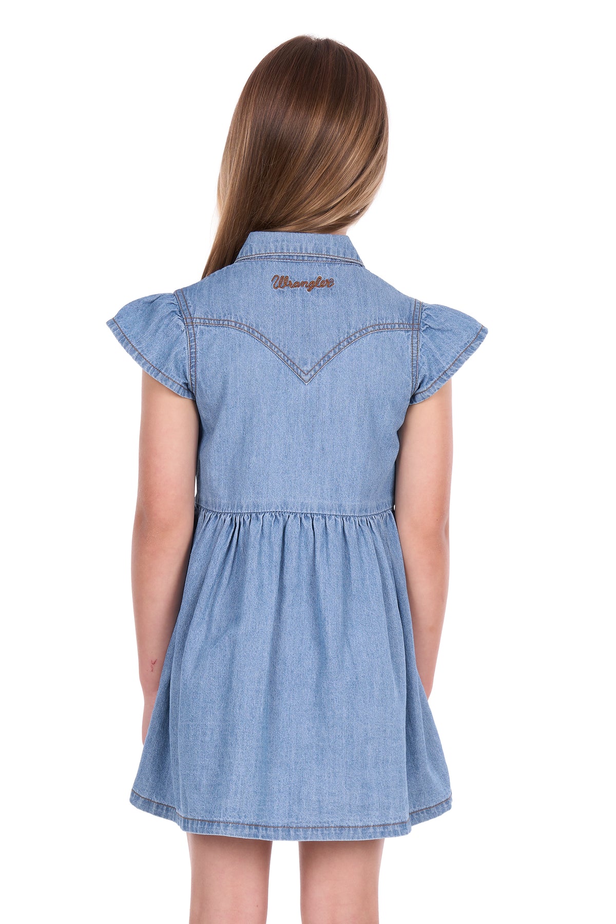 Wrangler Girls Poppy S/S Denim Dress - X6S5401597