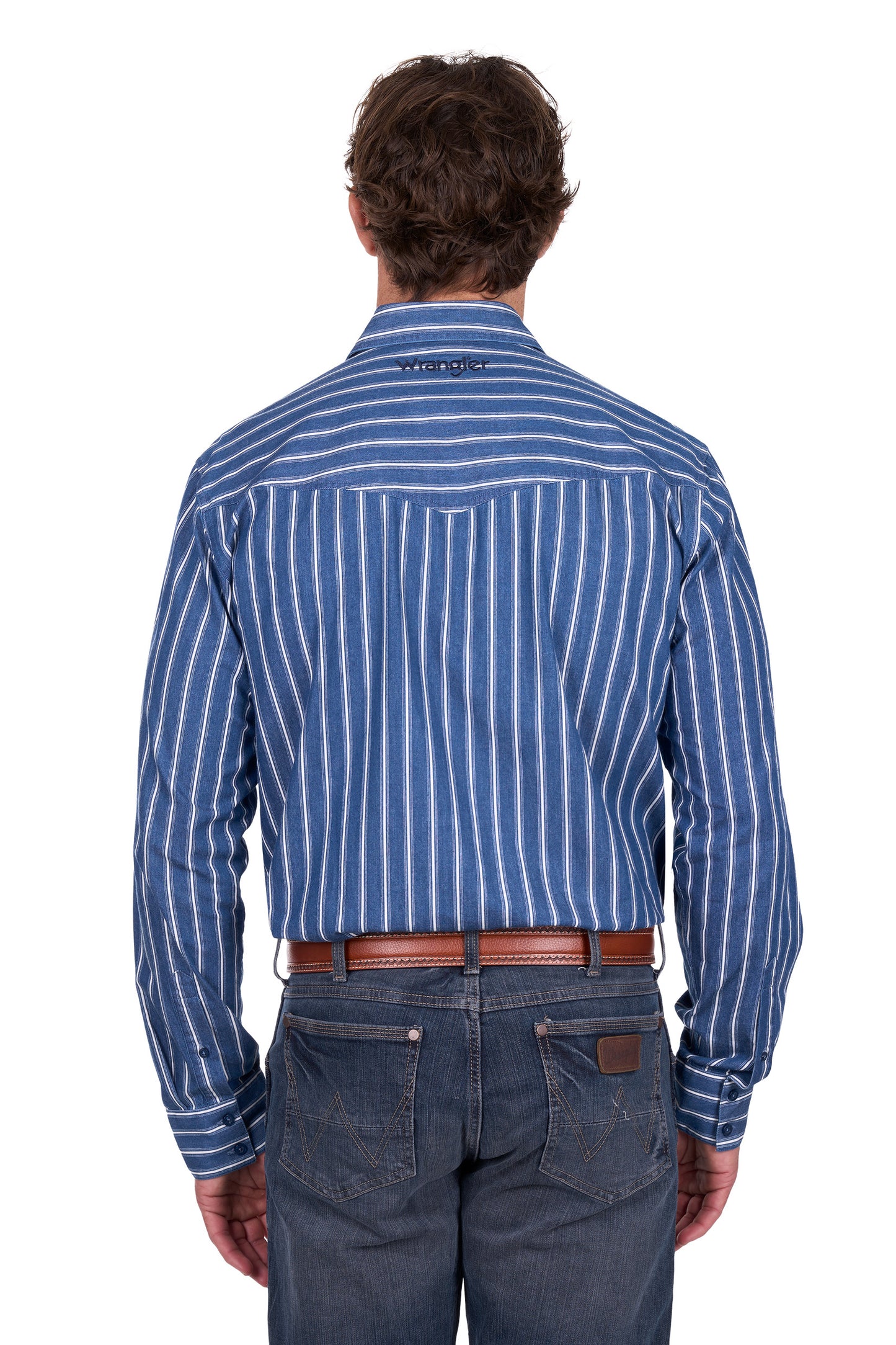 Wrangler Mens Roy Stripe Button Down L/S Shirt - X6W1111487