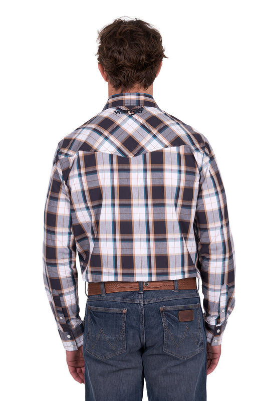 Wrangler Mens Ricky Embroidered Western Shirt - X6W1111493