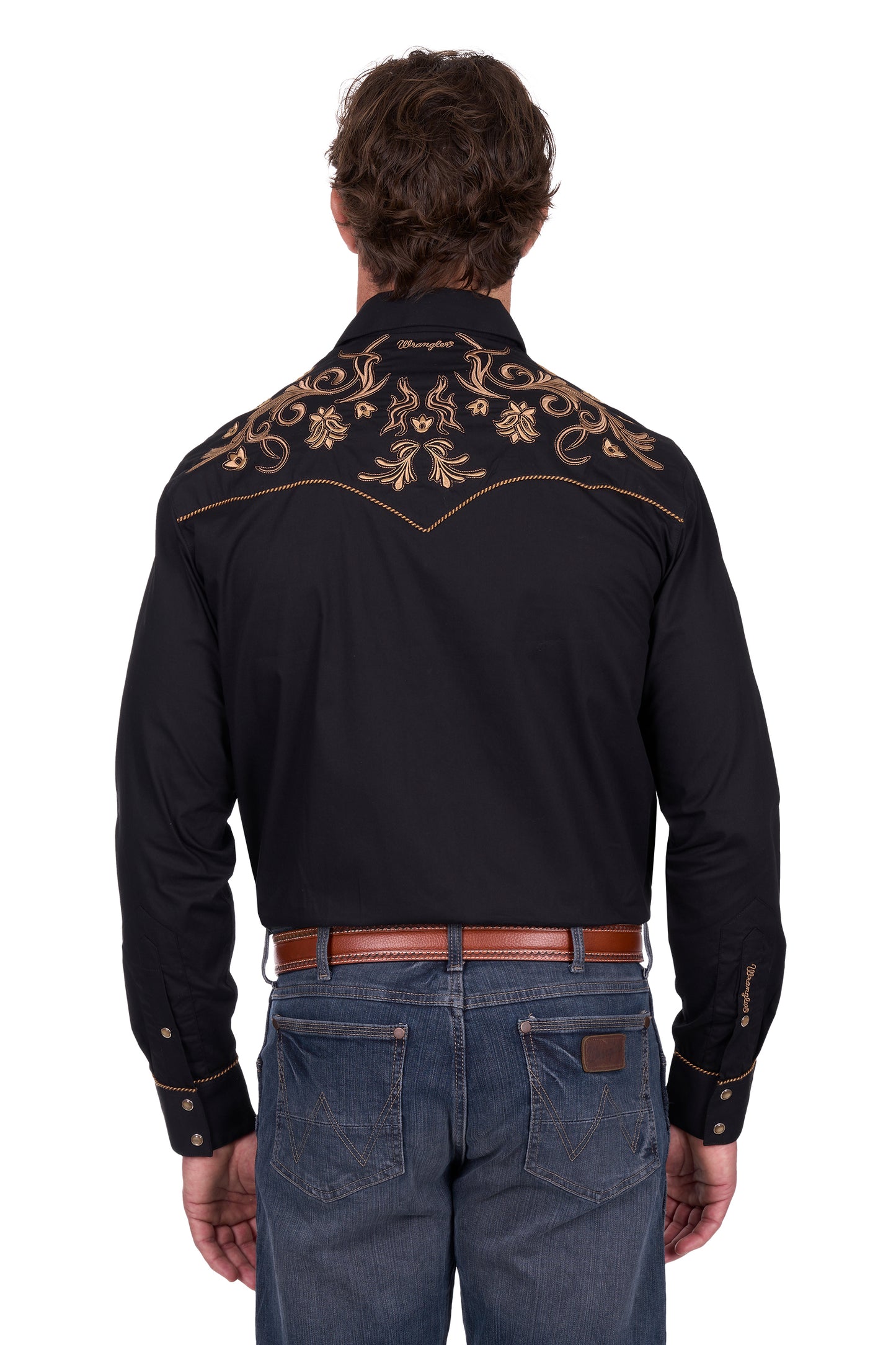Wrangler Mens Luke Embroidered L/S Shirt - X6W1111494
