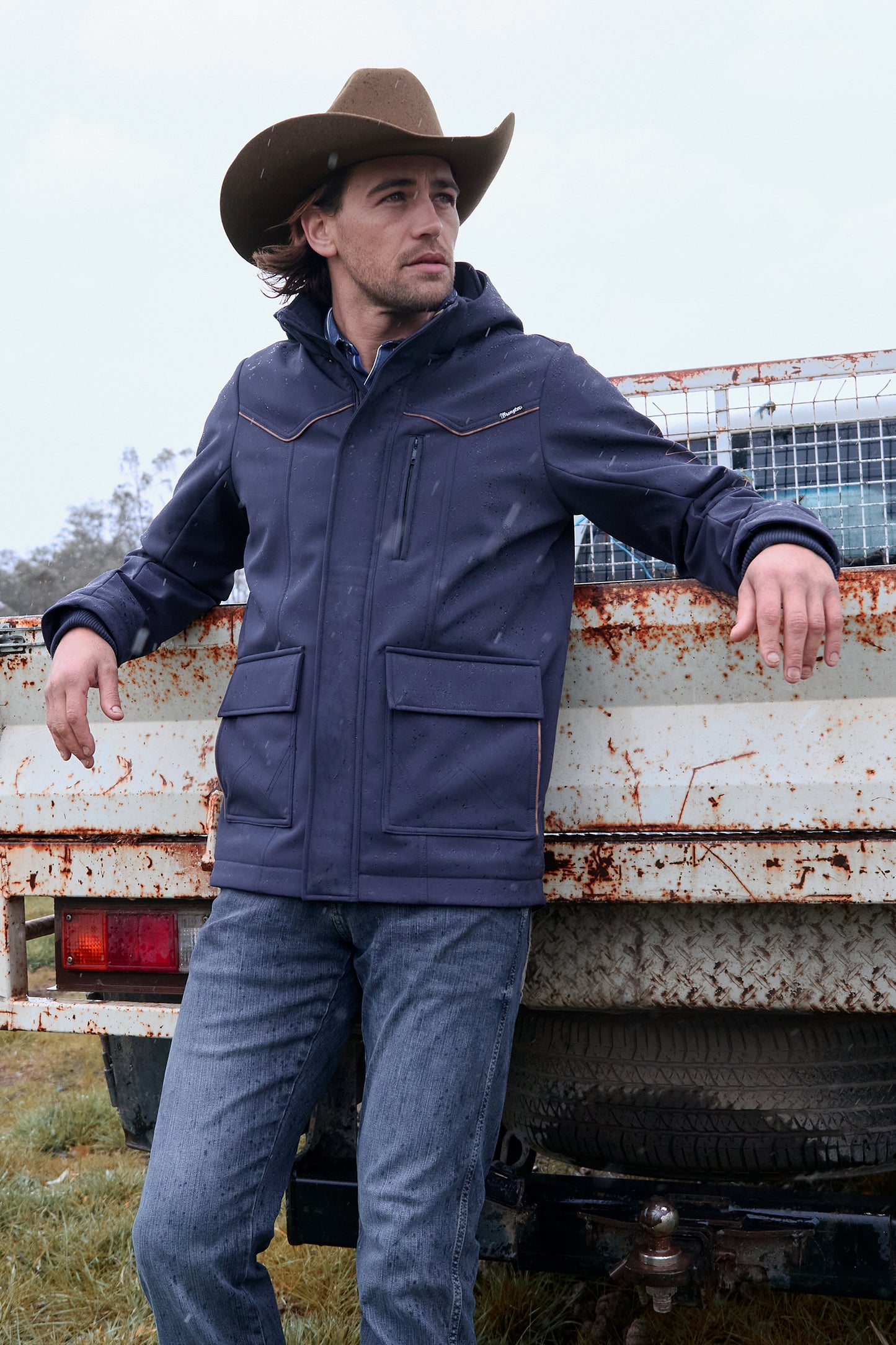 Wrangler Mens Cade Logo Softshell Jacket - X6W1773262