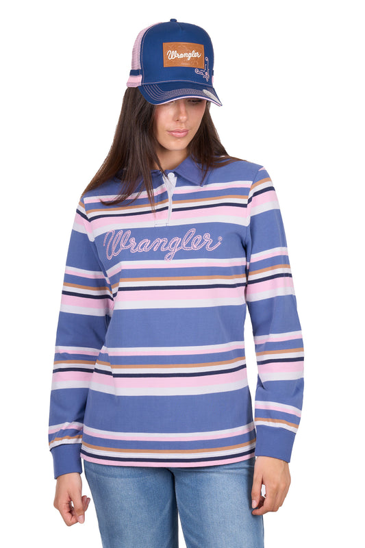 Wrangler Ladies Easton Stripe Rugby - X6W2577545