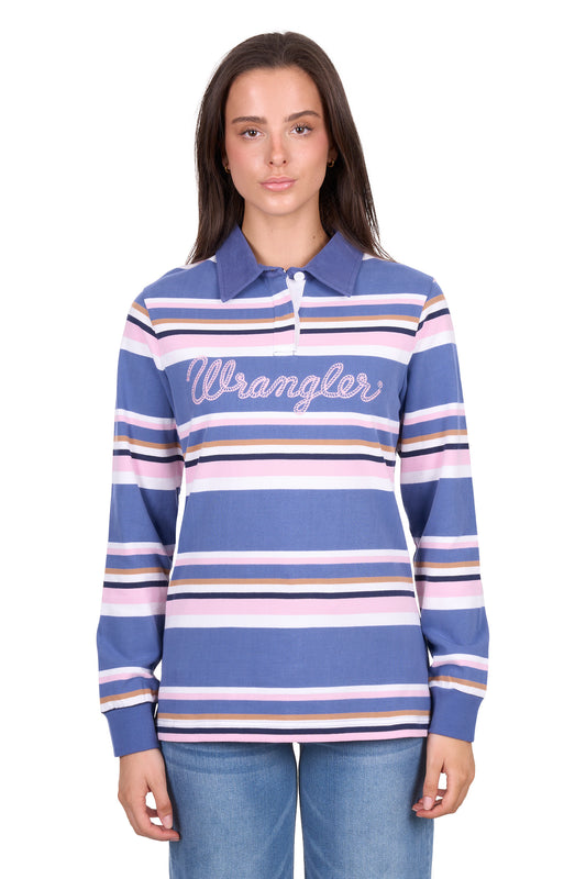 Wrangler Ladies Easton Stripe Rugby - X6W2577545