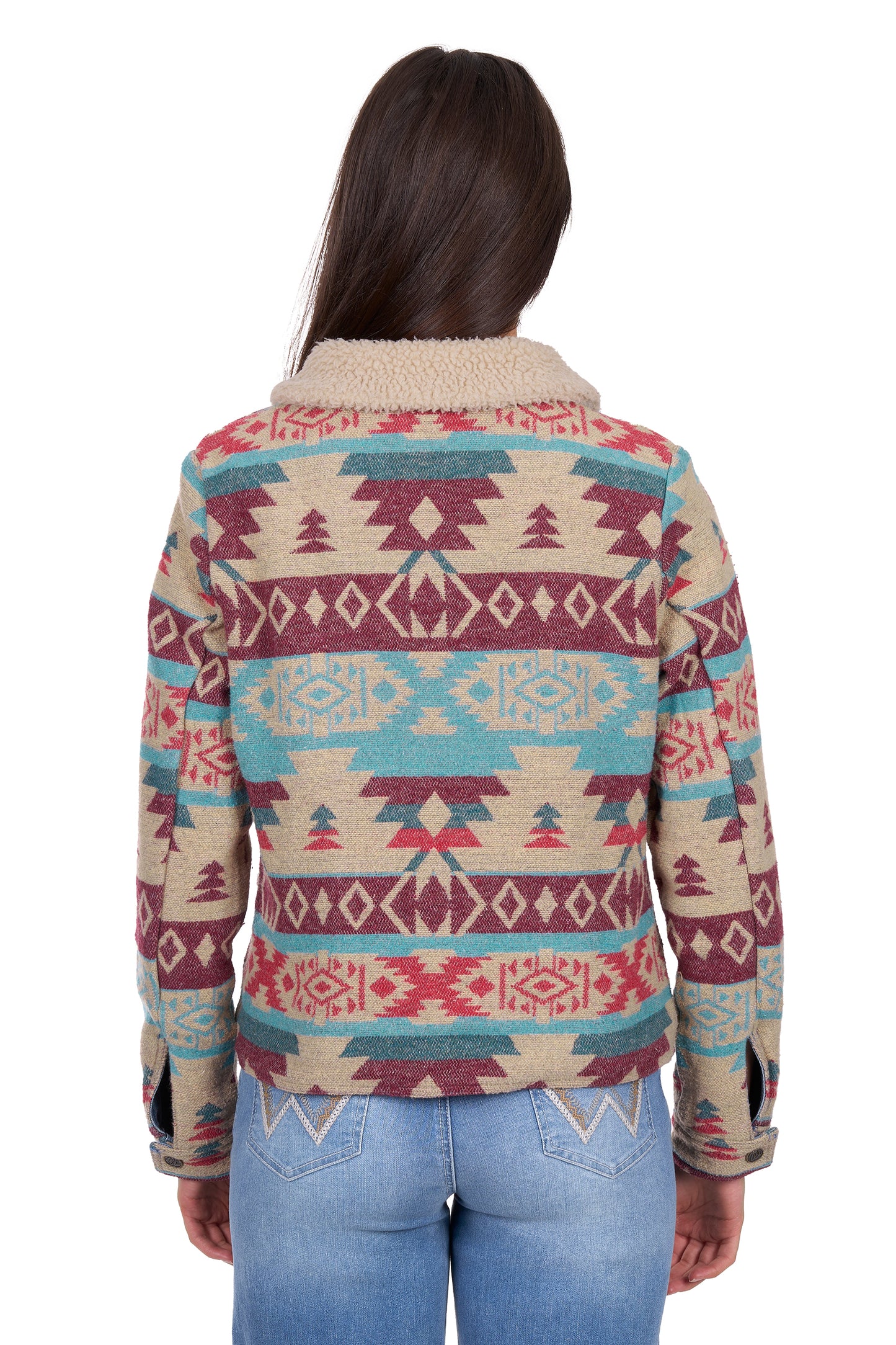 Wrangler Ladies Dixie Jacket - Denim/Multi - X6W2701568