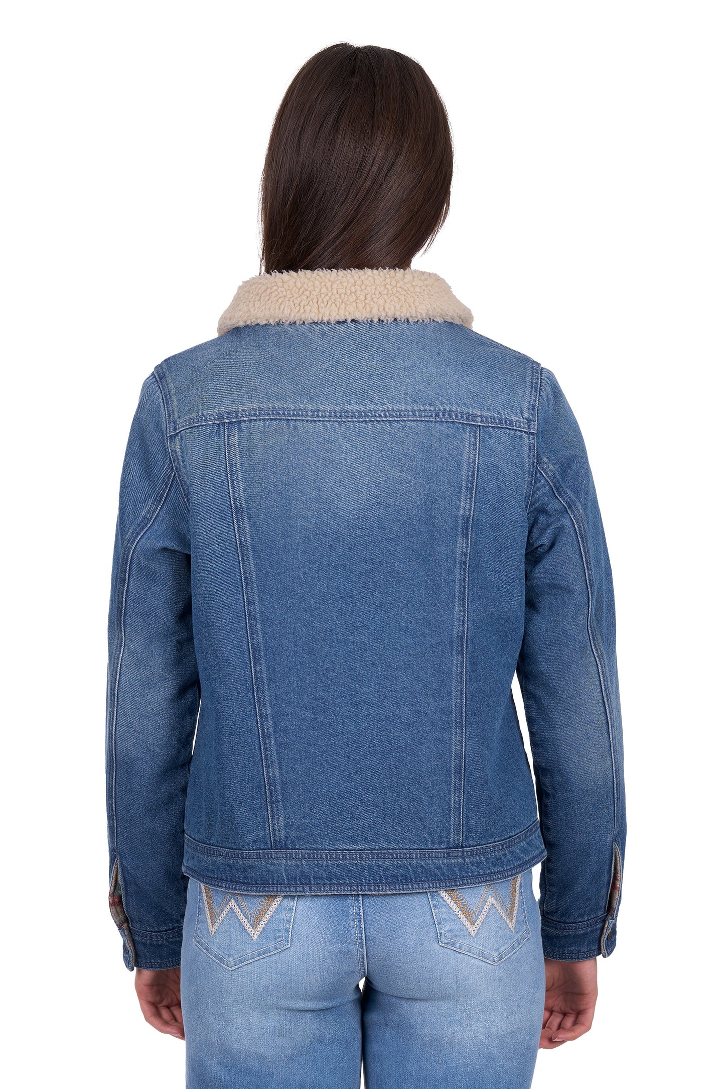 Wrangler Ladies Dixie Jacket - Denim/Multi - X6W2701568