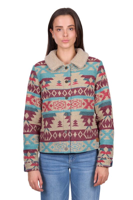 Wrangler Ladies Dixie Jacket - Denim/Multi - X6W2701568