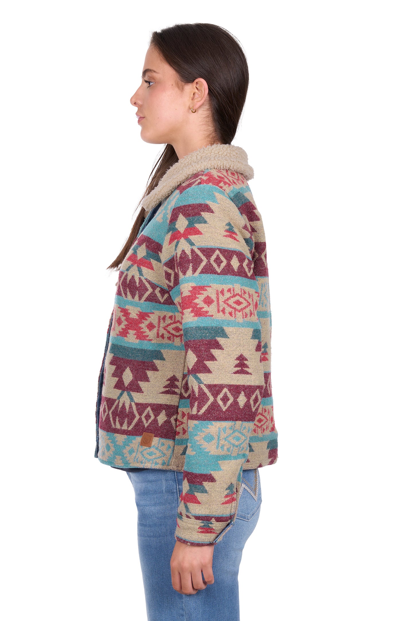 Wrangler Ladies Dixie Jacket - Denim/Multi - X6W2701568