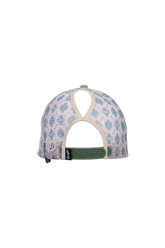 Wrangler Nat High Profile Ponytail Trucker Cap - X6W2935CAP