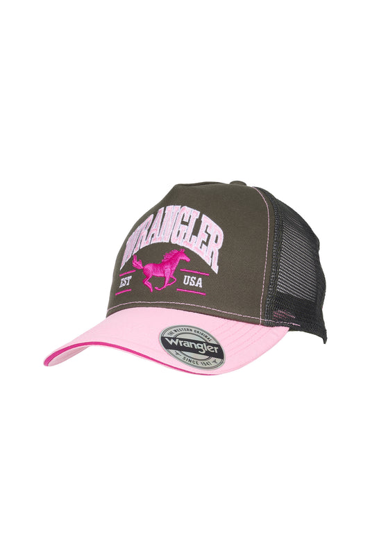 Wrangler Erinn High Profile Ponytail Trucker Cap - X6W2939CAP