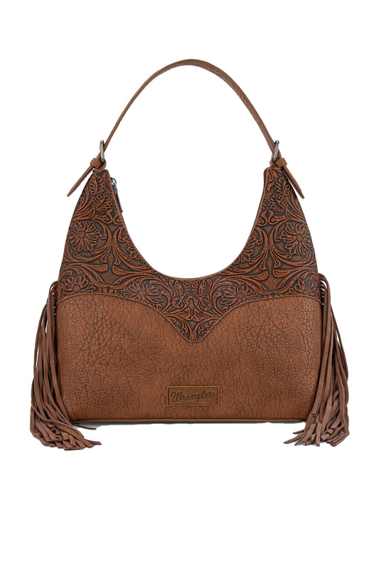 Wrangler Tooled Fringe Shoulder Bag - X6W4906BAG