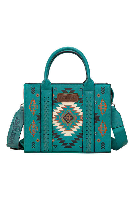 Wrangler Talia Aztec Crossbody Bag - Turquoise - X6W4907BAG