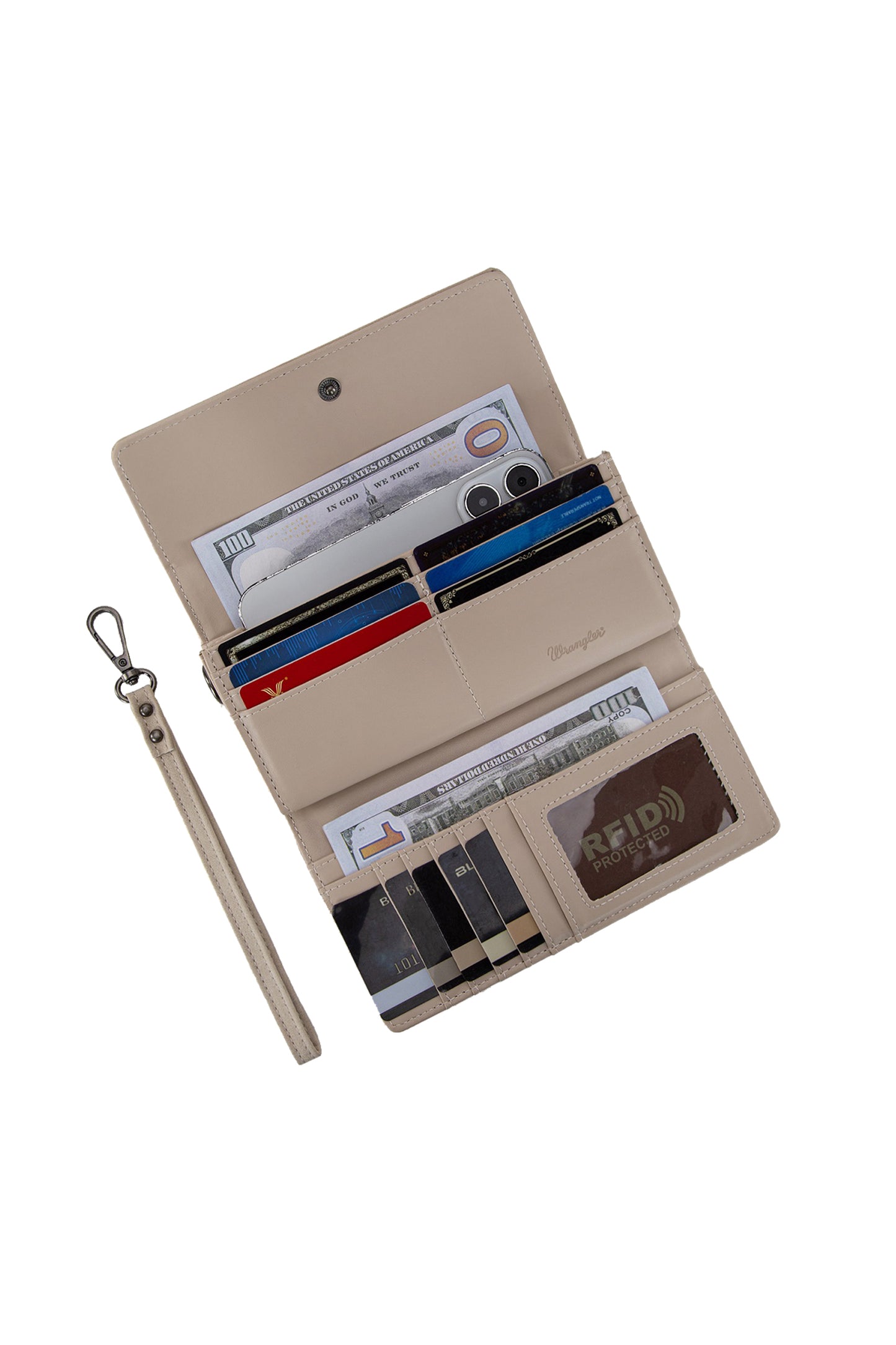 Wrangler Harper Aztec Wallet - Beige - X6W4911WLT