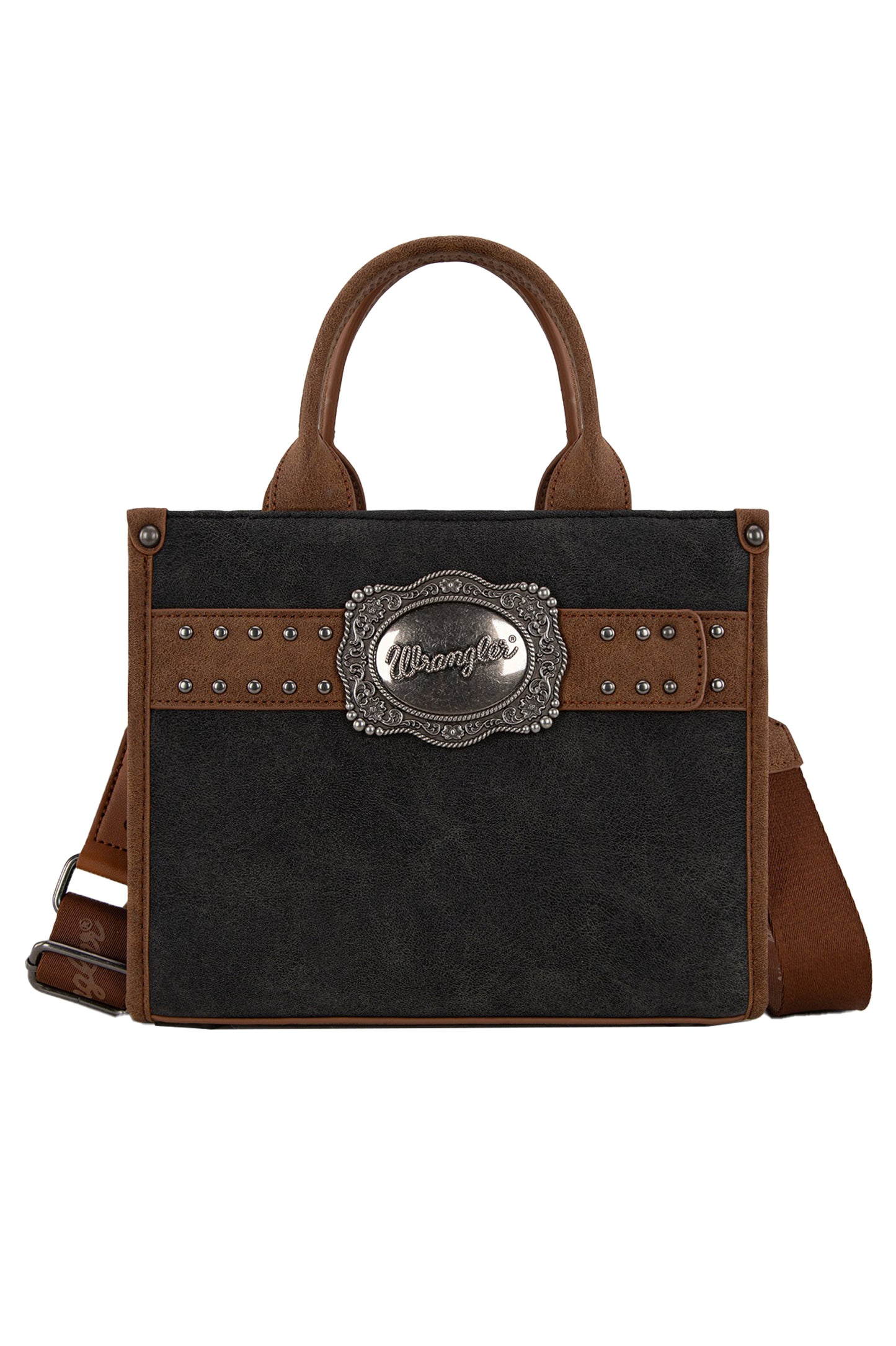 Wrangler Feature Buckle Crossbody Bag - Black - X6W4912BAG