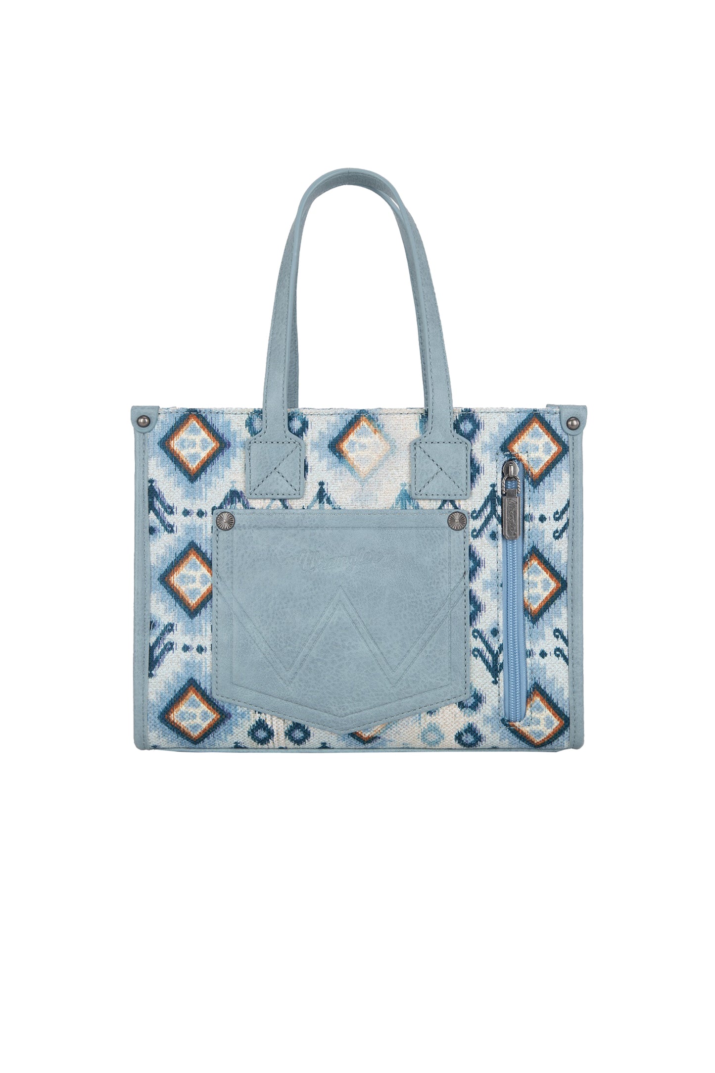 Wrangler Aztec Crossbody Tote Bag - X6W4918BAG - Light Blue