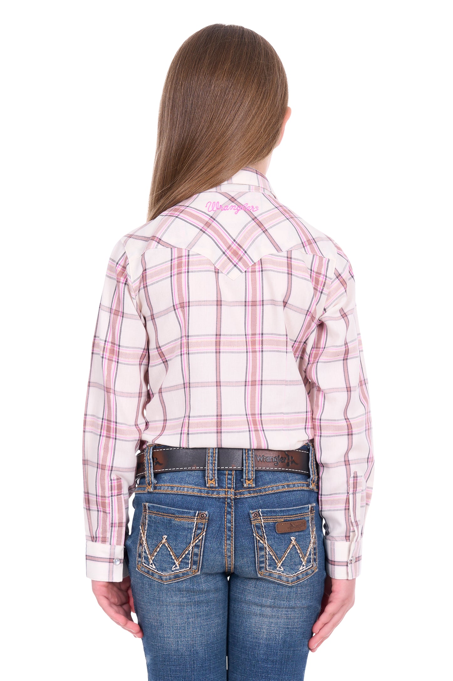 Wrangler Girls Henley Logo L/S Shirt - X6W5127562