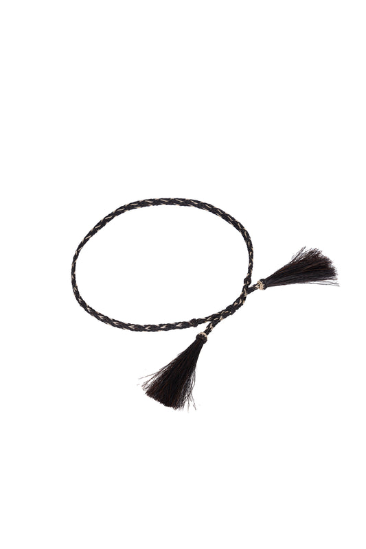 Wrangler Adjustable Horse Hair Hat Band - Black - XCP1977BND