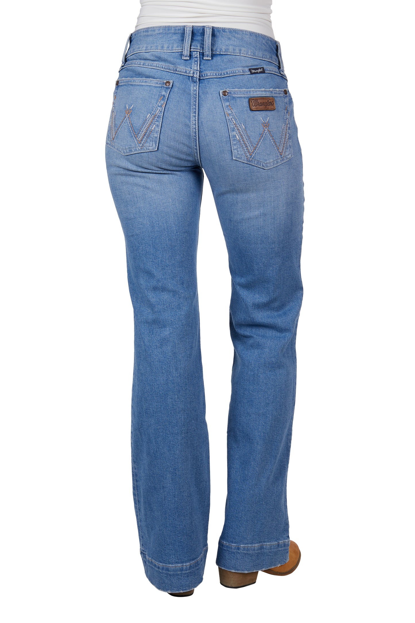 Wrangler Ladies Hallie Trouser Jean - 34" Leg - Sky
