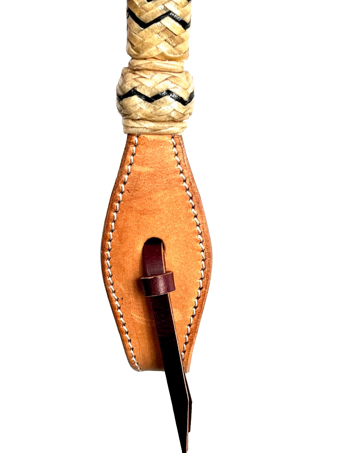 Ezy Ride Bridle with Futurity Knot and Rawhde Brow Natural - NE-AC-101