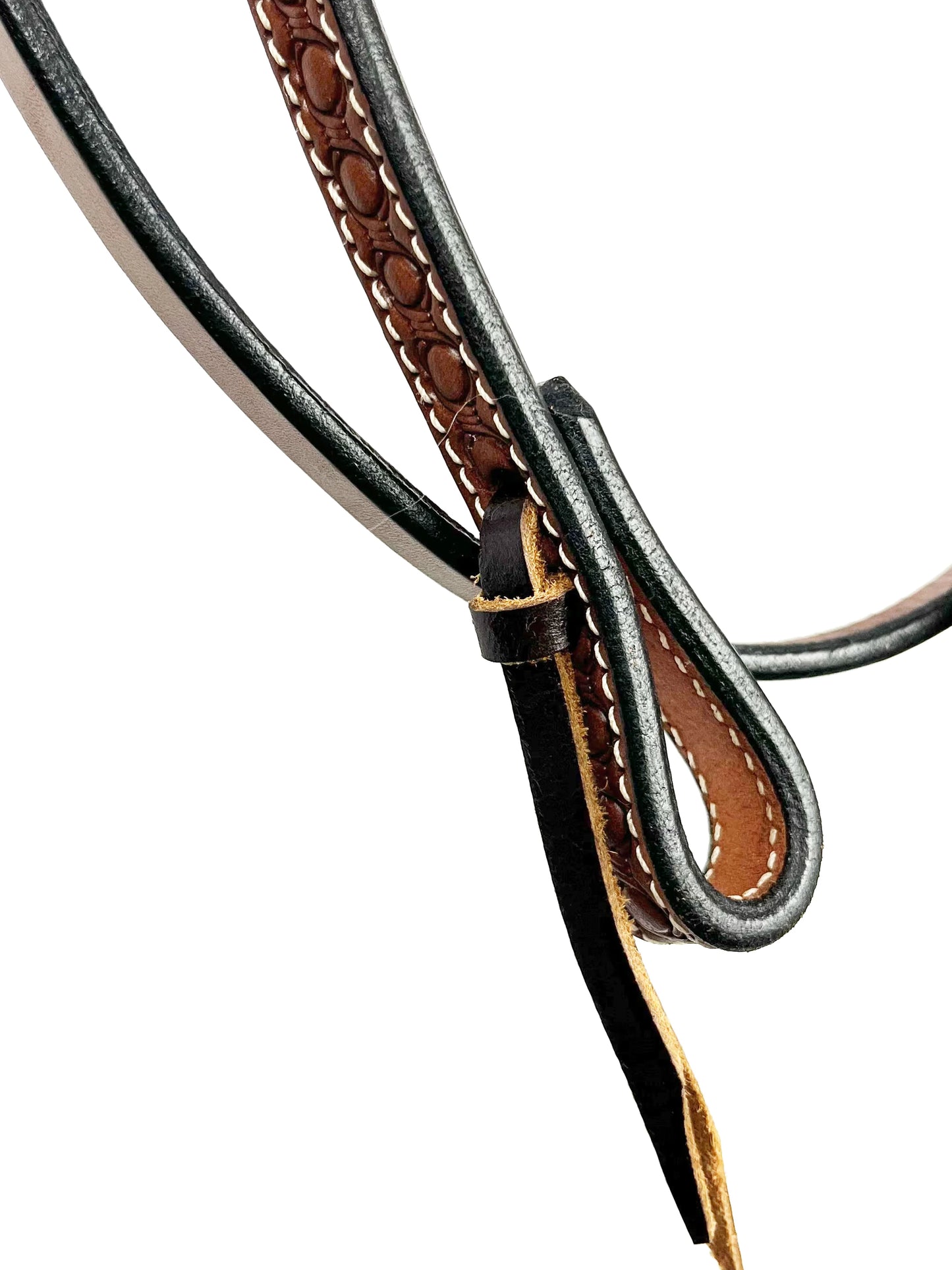 Ezy Ride Bridle Brow with Stamping - Chestnut - NE-AE-107CH