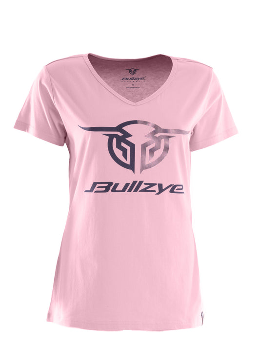 Bullzye Ladies Authentic Short Sleeve Tee - Pink - BCP2502225
