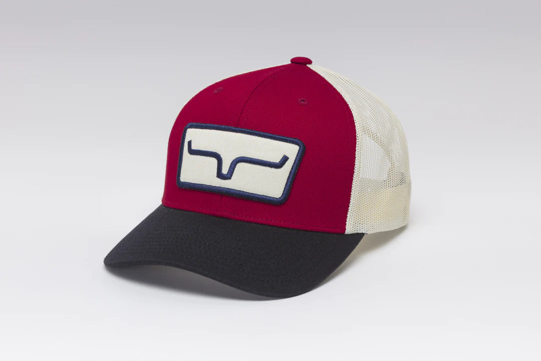 Kims Ranch The Cutter Trucker Hat - Red/Navy