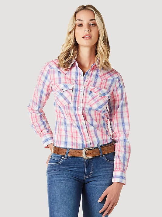 Wrangler USA Ladies L/S Shirt - 112335506 - On Sale