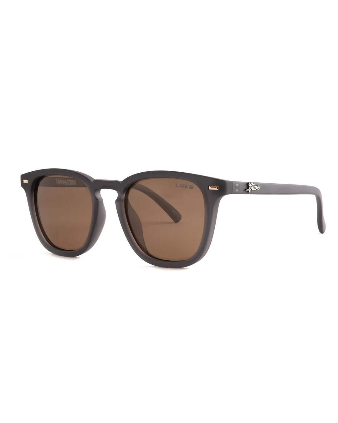Liive Vision Polarised Sunglasses - Manhatton - Matt Xtal Smoke
