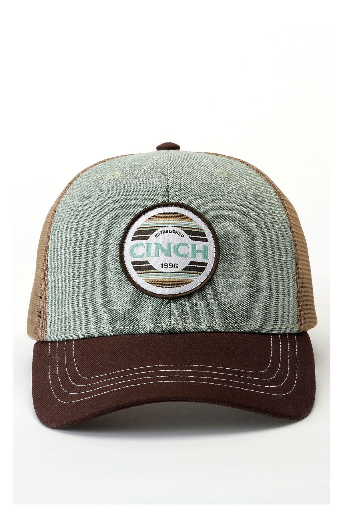 Cinch Mens Cap - Brown/Green - MCC0511022