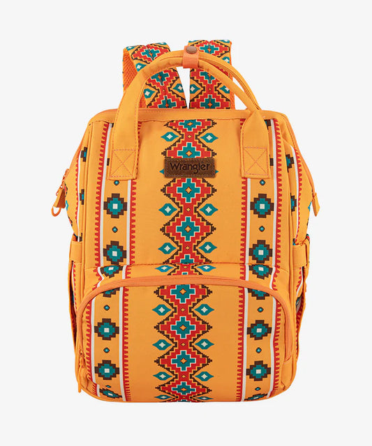 Wrangler Aztec Printed Callie Backpack - Mustard - WG22049110