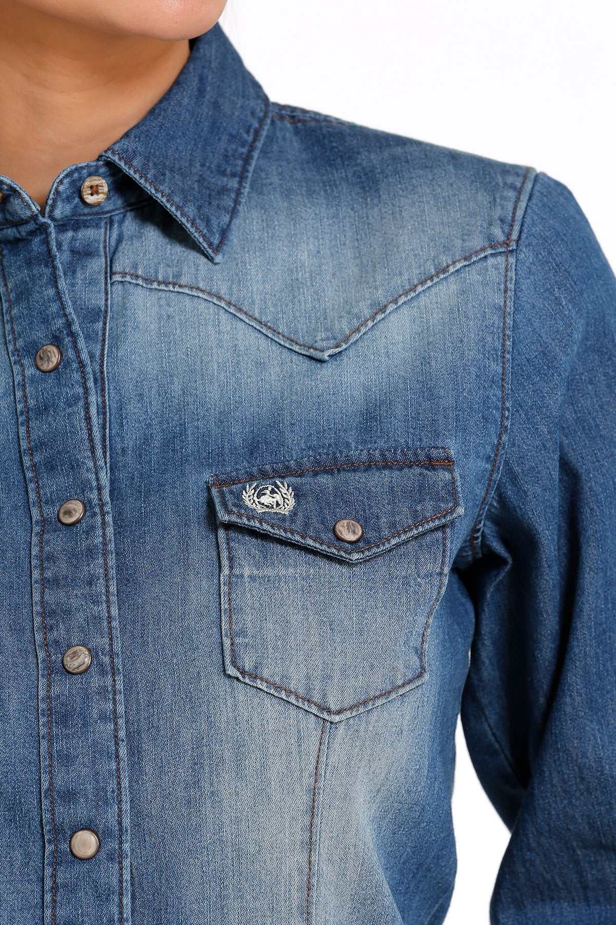 Cinch Ladies L/S Shirt - Indigo