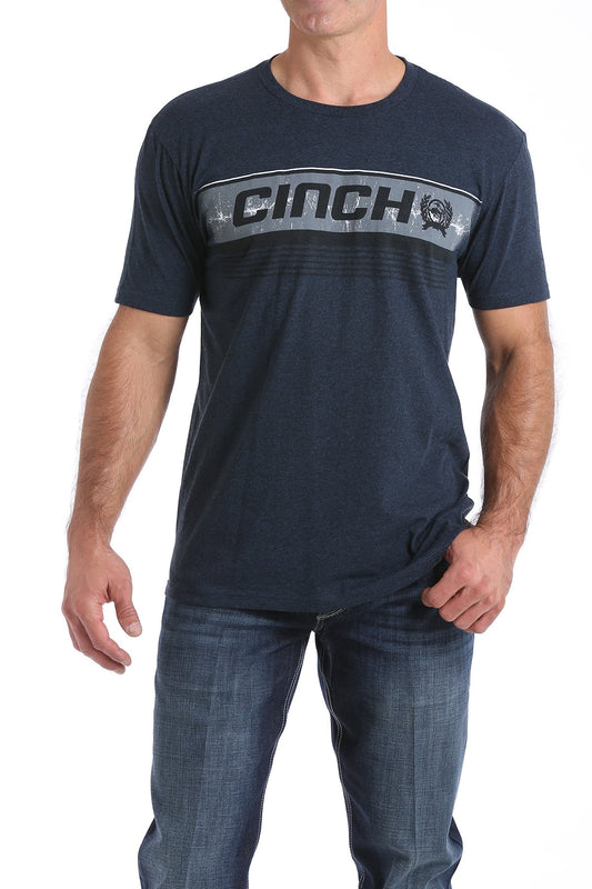 Cinch Mens Classic Logo Tee - Navy/Heather - MTT1690375