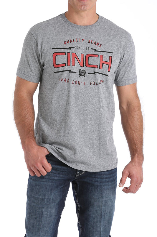 Cinch Mens Classic Logo Tee - Carbon - MTT1690377