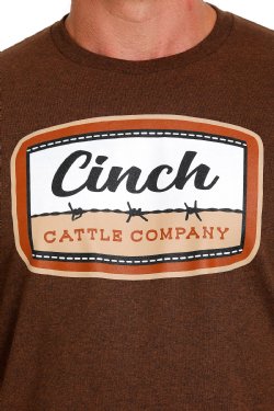 Cinch Mens Cattle Company Tee - Brown - MTT1690583