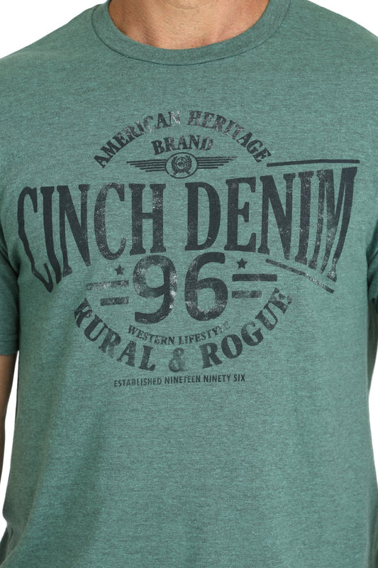 Cinch Mens Denim Western Tee - MTT1690620