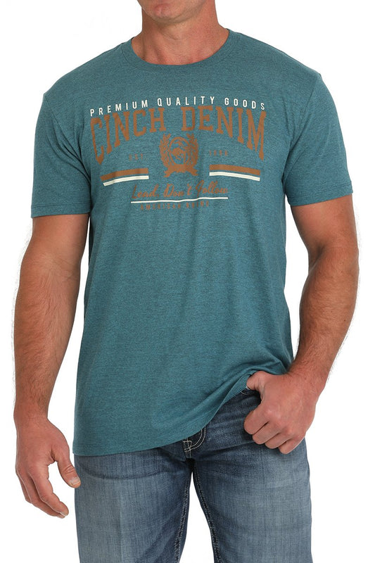 Cinch Mens Denim Tee Shirt - MTT1690676
