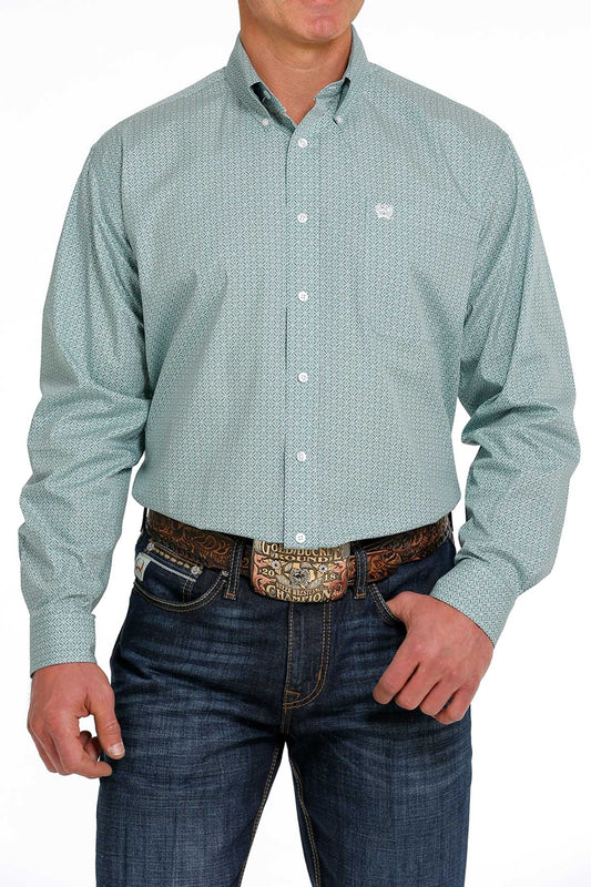 Cinch Mens Geometric Print L/S Shirt - MTW1105469