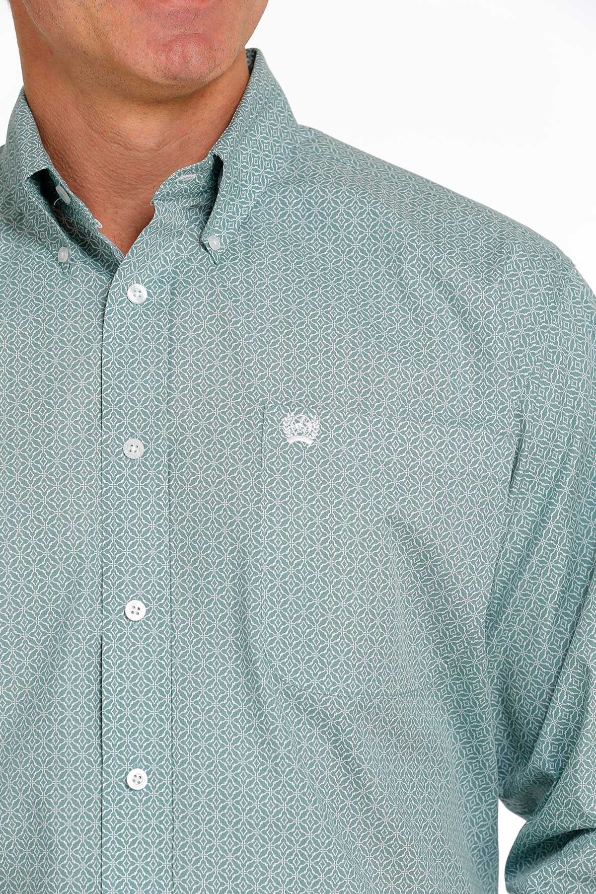 Cinch Mens Geometric Print L/S Shirt - MTW1105469