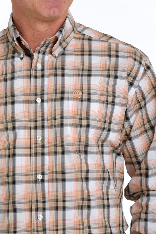 Cinch Mens Plaid L/S Shirt - MTW1105533