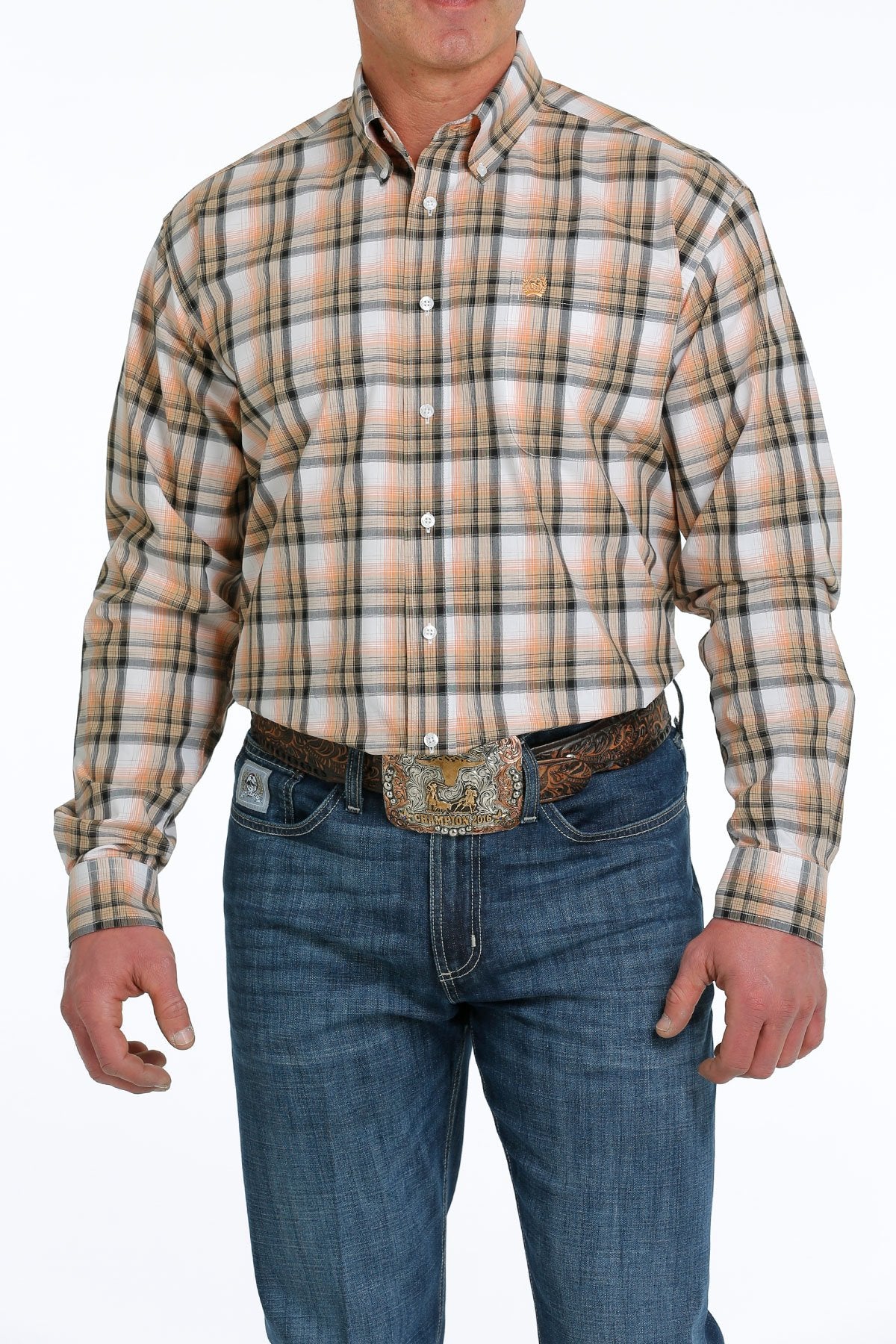 Cinch Mens Plaid L/S Shirt - MTW1105533
