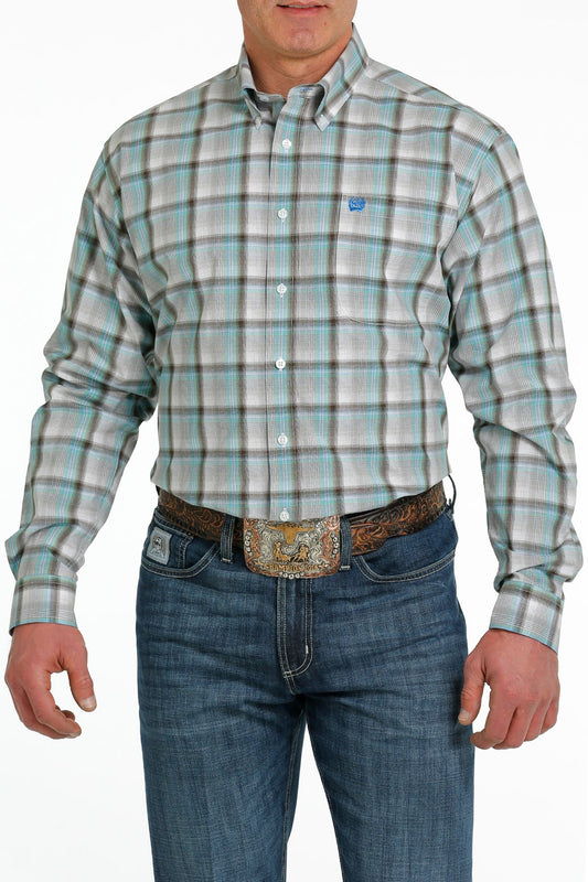 Cinch Mens Plaid Buttoned Down L/S Shirt -  MTW1105543
