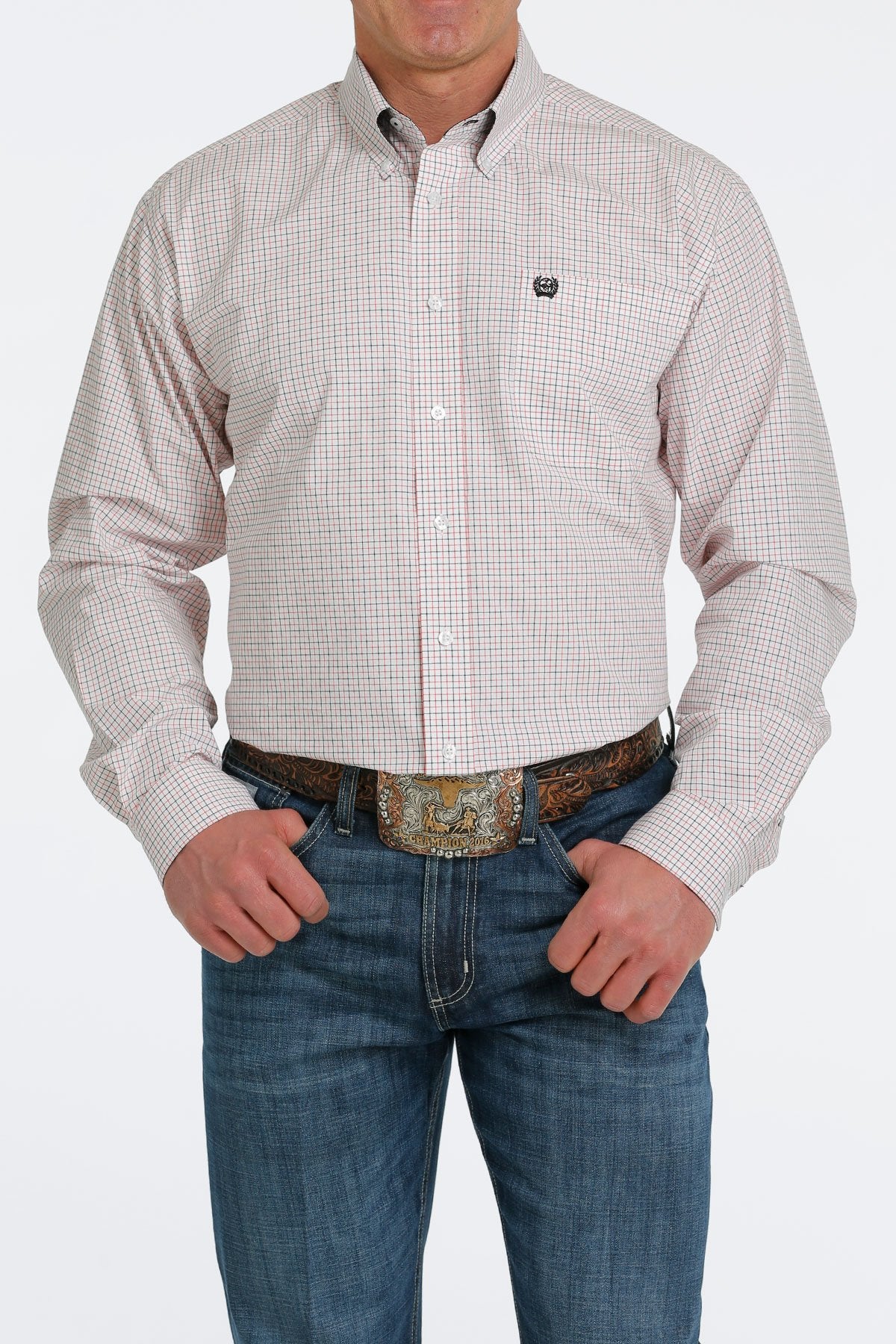 Cinch Mens Plaid L/S Shirt - MTW1105549
