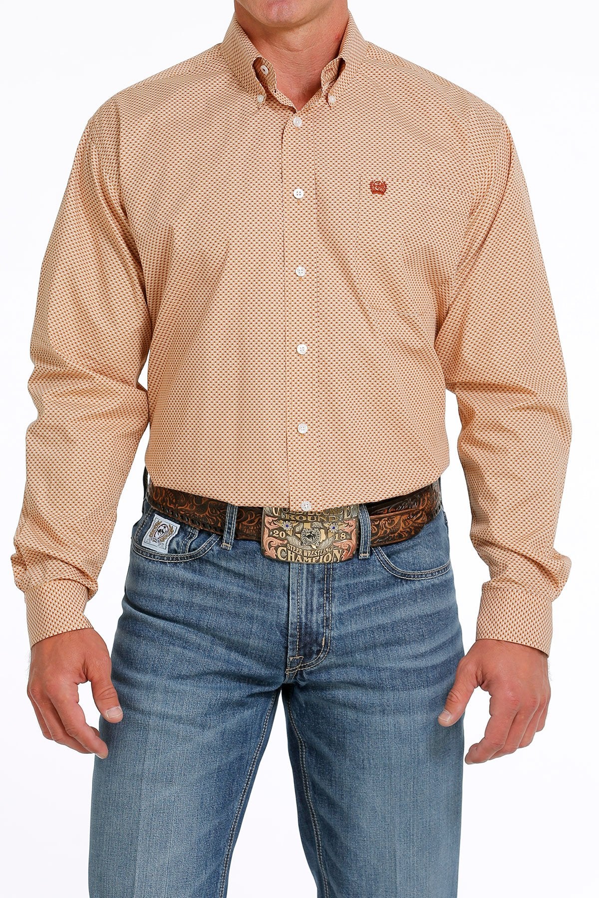 Cinch Mens Geometric Print L/S Shirt - MTW1105614