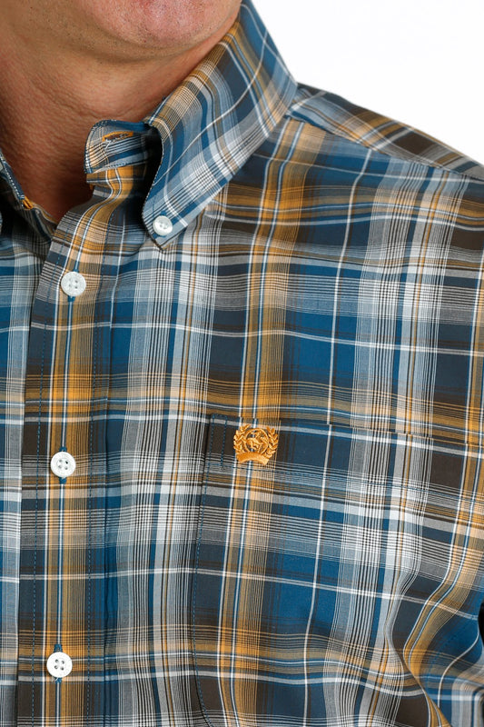 Cinch Mens Plaid Button Down Shirt - MTW1105657
