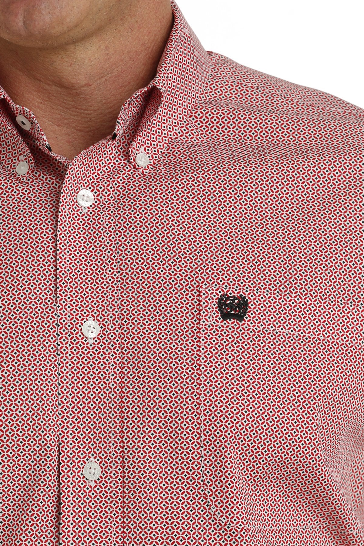 Cinch Mens Geometric Print L/S Shirt - MTW1105726
