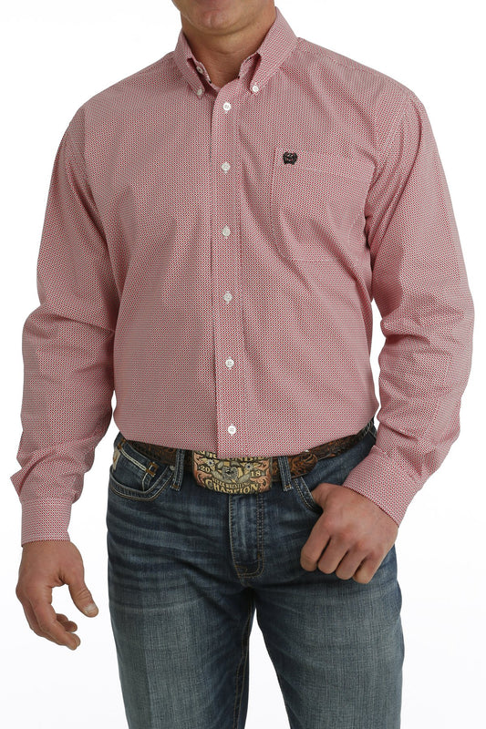 Cinch Mens Geometric Print L/S Shirt - MTW1105726