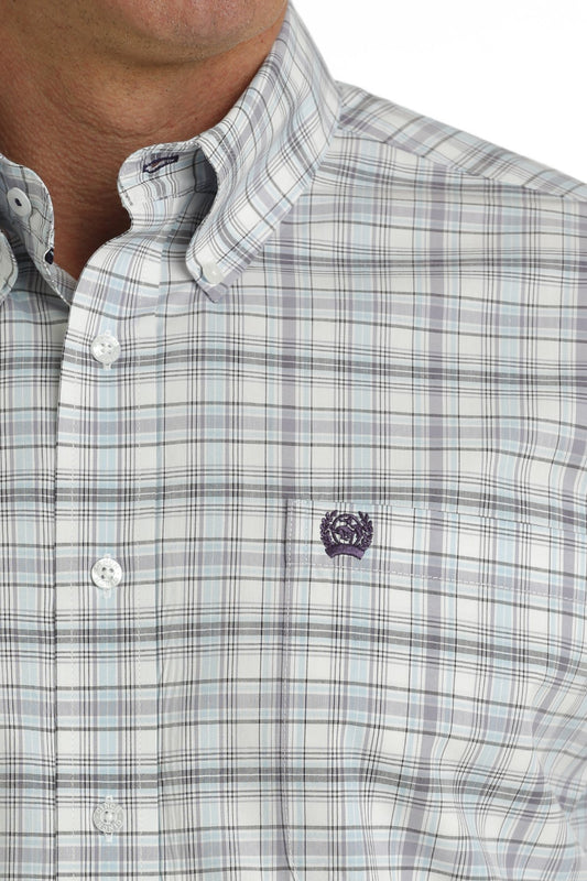 Cinch Mens Plaid L/S  Button Down Shirt - MTW1105733